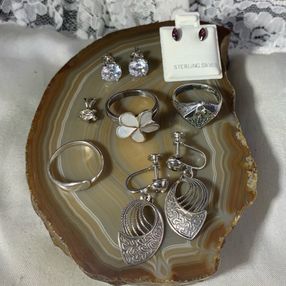 STERLING SILVER LOT OF 7 items.